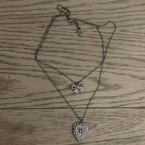 Betsy Johnson double necklace!
